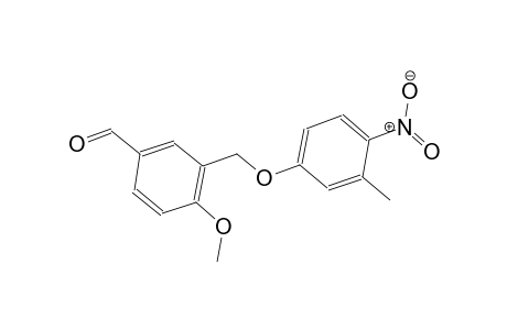 4-Methoxy-3-[(3-methyl-4-nitrophenoxy)methyl]benzaldehyde