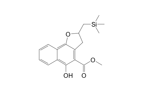 Methyl 5-hydroxy-2-(trimethylsilylmethyl)-2,3-dihydronaphtho[1,2-b]furan-4-carboxylate