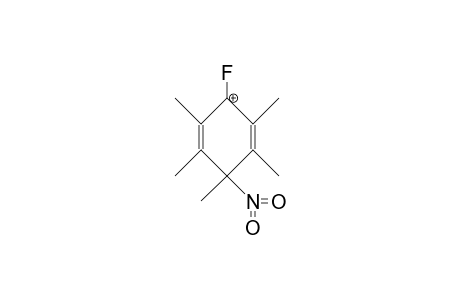4-Fluoro-pentamethyl-nitro-benzenium cation