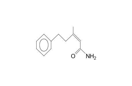 (Z)-3-Methyl-5-phenylpent-2-enamide