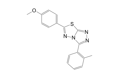 6-(4-methoxyphenyl)-3-(2-methylphenyl)[1,2,4]triazolo[3,4-b][1,3,4]thiadiazole
