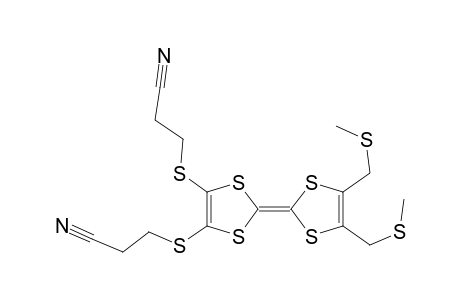 2,3-Bis(2-cyanoethylthio)-6,7-bis(methylthiomethyl)tetrathiafulvalene