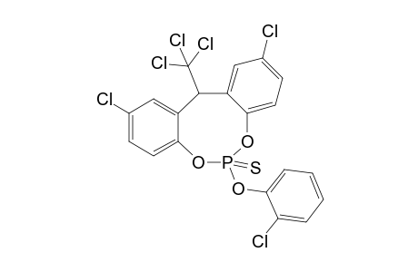 2,10-Dichloro-6-(2'-chlorophenyloxy)-12-trichloromethyl-12H-dibenzo[d,g][1,3,2]dioxaphosphocin-6-sulfide