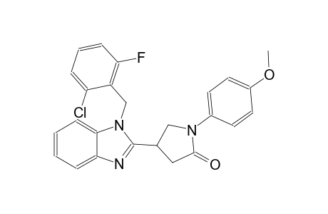 4-[1-(2-chloro-6-fluorobenzyl)-1H-benzimidazol-2-yl]-1-(4-methoxyphenyl)-2-pyrrolidinone