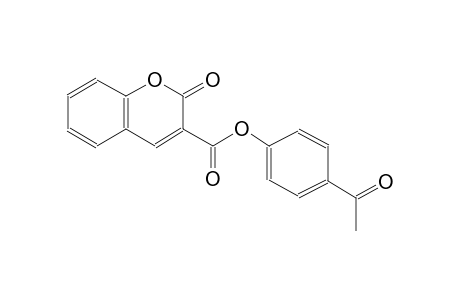 2H-1-benzopyran-3-carboxylic acid, 2-oxo-, 4-acetylphenyl ester