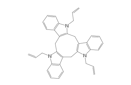1,4,7-Trihydrocyclononano[2,3-b:5,6-b:8,9-b]tri-1-allylindole