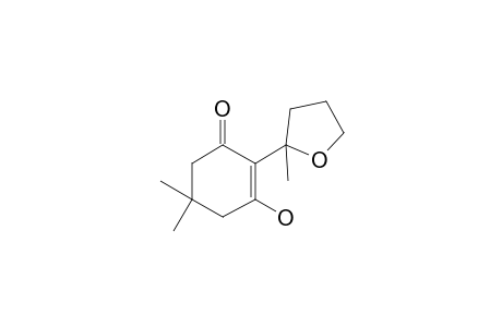 3-hydroxy-5,5-dimethyl-2-(2-methyloxolan-2-yl)cyclohex-2-en-1-one