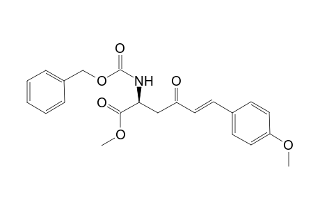 Methyl (2S,5E)-2-[(benzyloxycarbonyl)amino]-6-(4'-methoxyphenyl)-4-oxohex-5-enoate