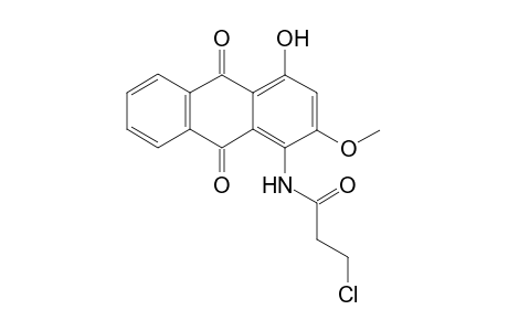 1-(3-Chloropropionamido)-4-hydroxy-2-methoxy-9,10-anthracenedione