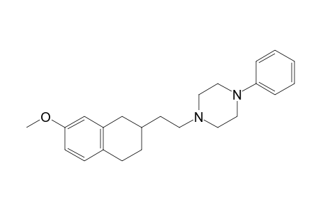 1-[2-(7-methoxy-1,2,3,4-tetrahydronaphthalen-2-yl)ethyl]-4-phenyl-piperazine