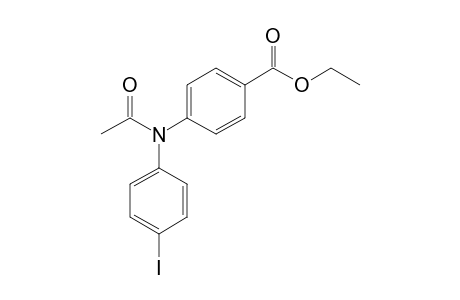 4-(N-acetyl-4-iodo-anilino)benzoic acid ethyl ester