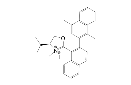 (-)-(R,4S)-4-ISOPROPYL-3-METHYL-(1',3'-DIMETHYL-2,2'-BINAPHTHALEN-1-YL)-4,5-DIHYDROOXAZOLIUM-IODIDE