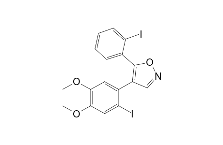 4-(2-iodanyl-4,5-dimethoxy-phenyl)-5-(2-iodanylphenyl)-1,2-oxazole