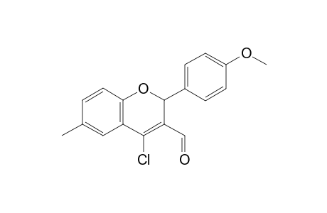 4-Chloro-2-(4'-methoxyphenyl)-6-methyl-2H-3-chromenecarbaldehyde