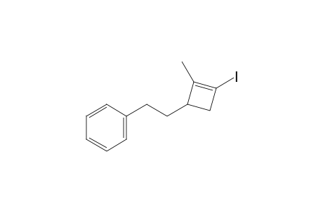 (2-(3-Iodo-2-methylcyclobut-2-en-1-yl)ethyl)benzene