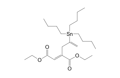 Diethyl 2-[2-(tributylstannyl)prop-2-enyl]butenedioate