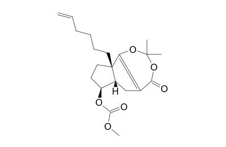 1-(5-Hexenyl)-10-(methoxycarbonyloxy)-4,4-dimethyl-3,5-dioxatricyclo[7.3.0(1,9).0((2,7)]dodec-2(7)en-6-one