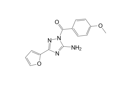1H-1,2,4-Triazol-5-amine, 3-(2-furanyl)-1-(4-methoxybenzoyl)-