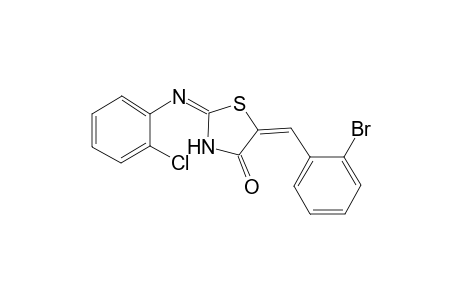 (2E,5E)-5-(2-Bromobenzylidene)-2-[(2-chlorophenyl)imino]-1,3-thiazolidin-4-one