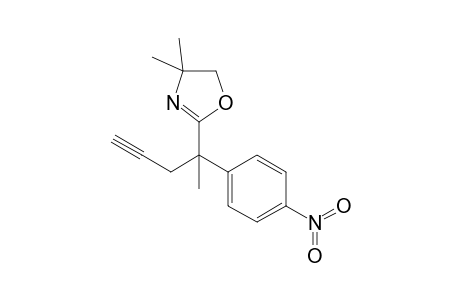 4,4-Dimethyl-2-[1-methyl-1-(4-nitrophenyl)but-3-ynyl]-2-oxazoline