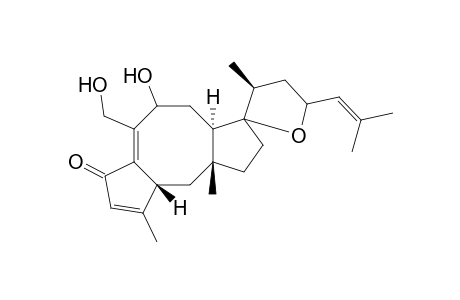 Ophiobola-3,6,19-trien-5-one, 14,18-epoxy-8,25-dihydroxy-, (8.beta.,18R)-
