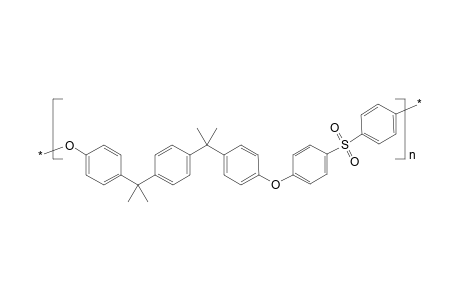 Poly(sulfonyl-1,4-phenyleneoxy-1,4-phenylene-2-propylidene-1,4-phenylene-2-propylidene-1,4-phenyleneoxy-1,4-phenylene)