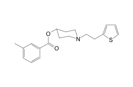 1-[2-(Thiophen-2-yl)ethyl]piperidin-4-yl-3-methyl benzoate