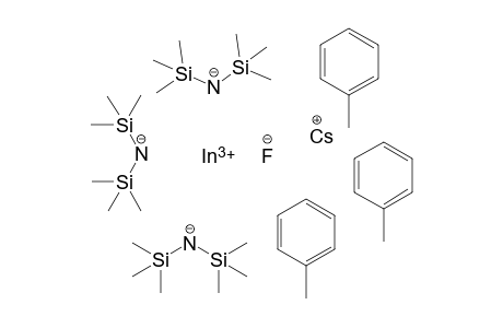 Cesium(I) bis(trimethylsilyl)azanide indium(III) toluene fluoride