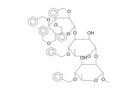 METHYL 4-O-BENZYL-2-O-[4-O-BENZYL-3-O-(2,3,4,6-TETRA-O-BENZYL-BETA-D-GLUCOPYRANOSYL)-ALPHA-L-RHAMNOPYRANOSYL]-ALPHA-L-RHAMNOPYRANOSIDE
