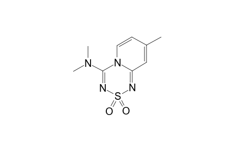 4-(N,N-Dimethylamino)-2,2-dioxo-8-methyl-2H-2-.lambda(6).-H-pyrido[2,1-c]-(1,2,4,6)-thiatriazine