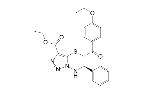 (5S*,6R*)-5-(4-Ethoxybenzoyl)-6-phenyl-6,7-dihydro-5H-[1,2,3]triazolo[5,1-b][1,3,4]thiadiazine-3-carboxylic acid ethyl ester