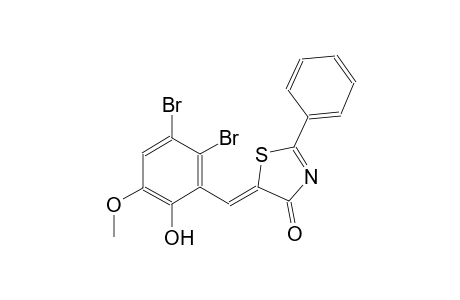 (5Z)-5-(2,3-dibromo-6-hydroxy-5-methoxybenzylidene)-2-phenyl-1,3-thiazol-4(5H)-one