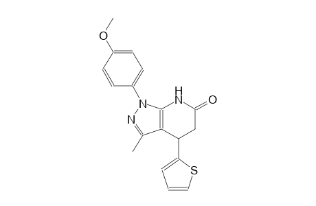 6H-pyrazolo[3,4-b]pyridin-6-one, 1,4,5,7-tetrahydro-1-(4-methoxyphenyl)-3-methyl-4-(2-thienyl)-