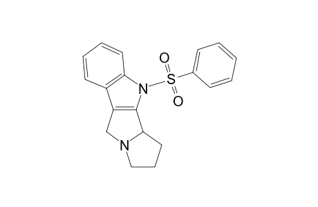 Pyrrolizino[1,2-b]indole, 1,2,3,3a,4,9-hexahydro-4-(phenylsulfonyl)-
