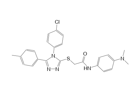 2-{[4-(4-chlorophenyl)-5-(4-methylphenyl)-4H-1,2,4-triazol-3-yl]sulfanyl}-N-[4-(dimethylamino)phenyl]acetamide