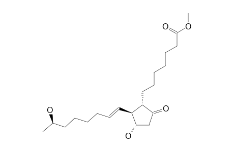 2-(6'-CARBOMETHYLHEXYL)-3-(E-1''-OCTEN-7''-OLYL)-4-HYDROXY-CYCLOPENTANONE;(15-DEOXY-19-HYDROXY-PGE-1)