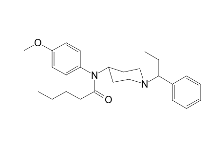 N-4-Methoxyphenyl-N-[1-(1-phenylpropyl)piperidin-4-yl]pentanamide
