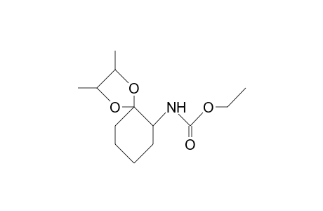 6-Ethoxycarbonylamino-2,3-dimethyl-1,4-dioxaspiro(4.5)decane