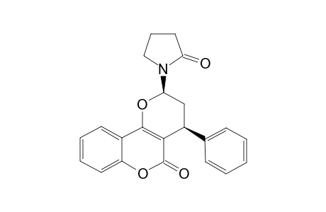 2,3,4,5-TETRAHYDRO-2-[1'-(2'-OXOPYRROLIDINYL)]-4-PHENYLPYRANO-[3,2-C]-BENZOPYRAN-5-ONE;CIS-ISOMER
