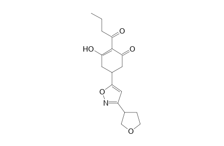 2-Cyclohexen-1-one, 3-hydroxy-2-(1-oxobutyl)-5-[3-(tetrahydro-3-furanyl)-5-isoxazolyl]-