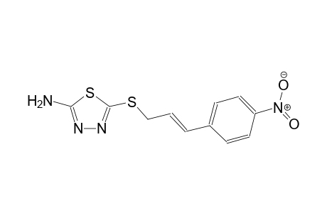 1,3,4-thiadiazol-2-amine, 5-[[(2E)-3-(4-nitrophenyl)-2-propenyl]thio]-