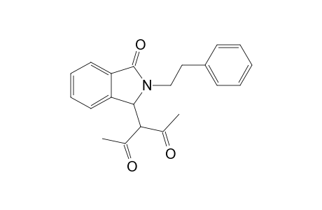 3-(3-Oxo-2-phenethylisoindolin-1-yl)pentane-2,4-dione