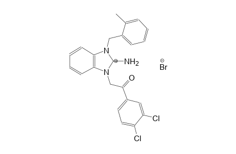 1-(2-(3,4-dichlorophenyl)-2-oxoethyl)-3-(2-methylbenzyl)-1H-benzo[d]imidazol-2(3H)-iminium bromide