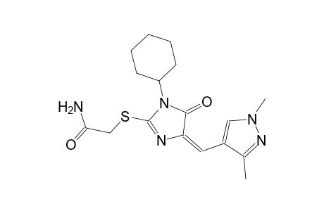 2-({(4E)-1-cyclohexyl-4-[(1,3-dimethyl-1H-pyrazol-4-yl)methylene]-5-oxo-4,5-dihydro-1H-imidazol-2-yl}sulfanyl)acetamide