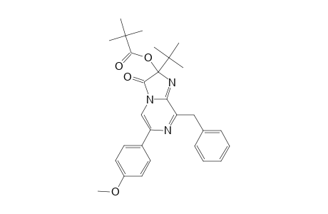 8-BENZYL-2-(TERT.-BUTYL)-2-(TERT.-BUTYLCARBONYLOXY)-6-(PARA-METHOXYPHENYL)-2,3-DIHYDROIMIDAZO-[1,2-A]-PYRAZIN-3-ONE