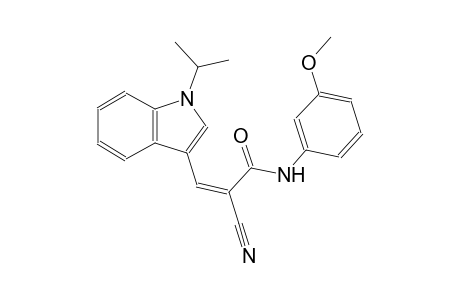 (2Z)-2-cyano-3-(1-isopropyl-1H-indol-3-yl)-N-(3-methoxyphenyl)-2-propenamide
