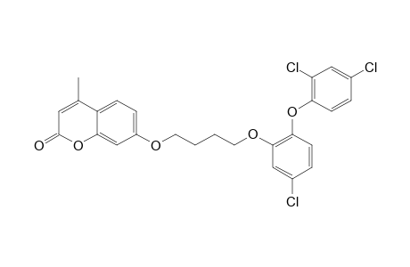7-[4-[5-CHLORO-2-(2,4-DICHLOROPHENOXY)-PHENOXY]-BUTOXY]-4-METHYL-2H-CHROMEN-2-ONE