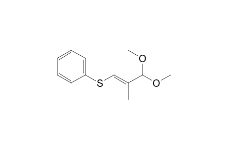 3,3-Dimethoxy-2-methyl-1-phenylthiopropene