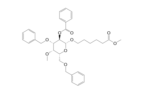 5-(METHOXYCARBONYL)-PENTYL-2-O-BENZOYL-3,6-DI-O-BENZYL-4-O-METHYL-BETA-D-GALACTOPYRANOSIDE