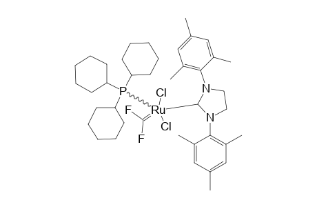(1,3-DIMESITYL-IMIDAZOLIDINE-2-YLIDENE)-(PCY3)-(CL2)-RU=CF2